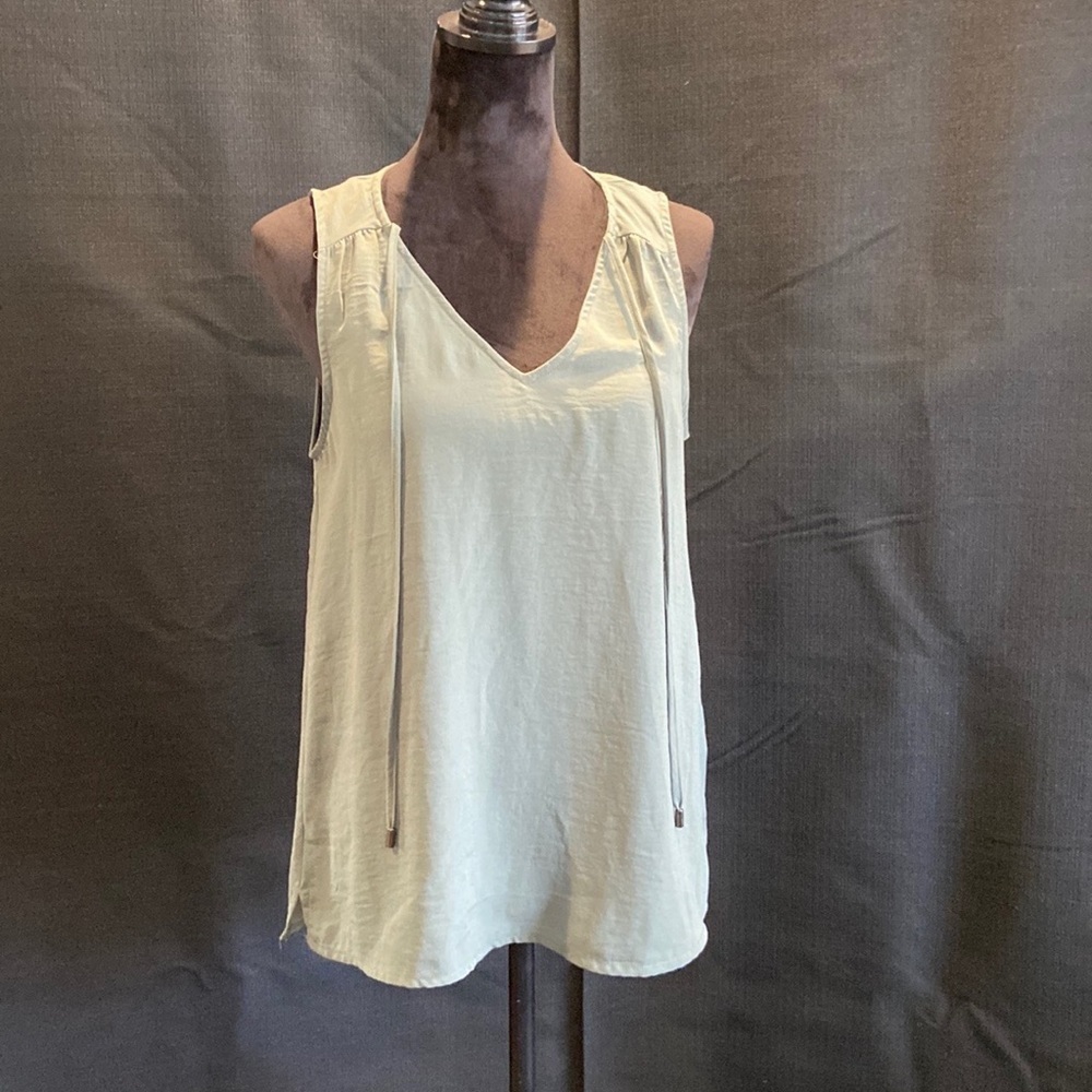 MAURICES Solid Tie Neck Top Size Small